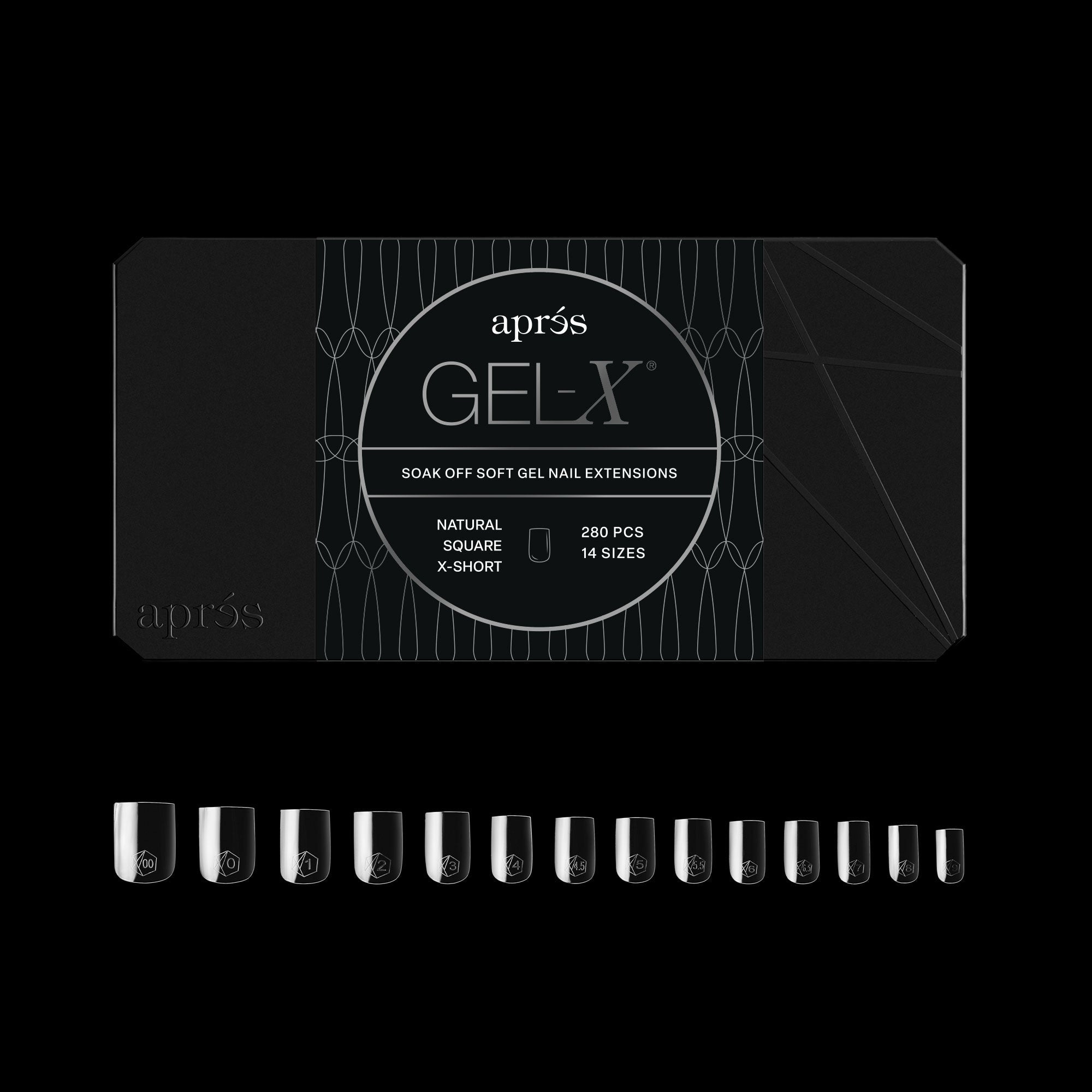 Gel-X® ナチュラル スクエア XS (280pcs) – Aprés Nail - Japan