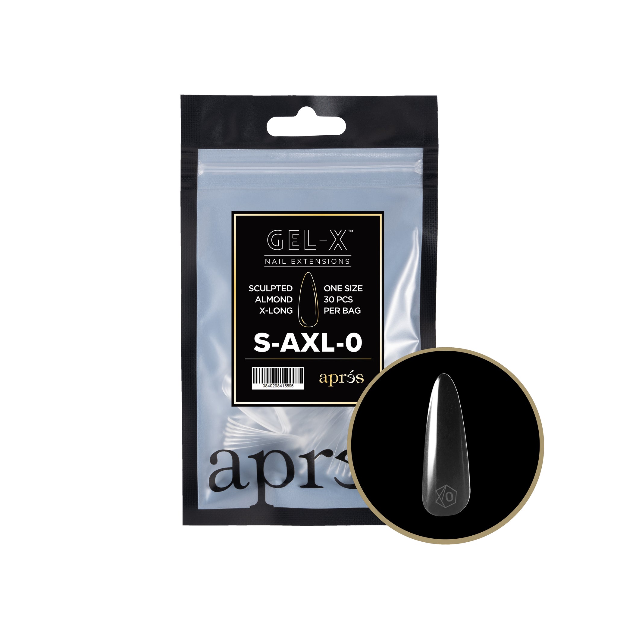 Gel-X® スカルプテッドアーモンドXL リフィルバッグ-30pcs – Aprés