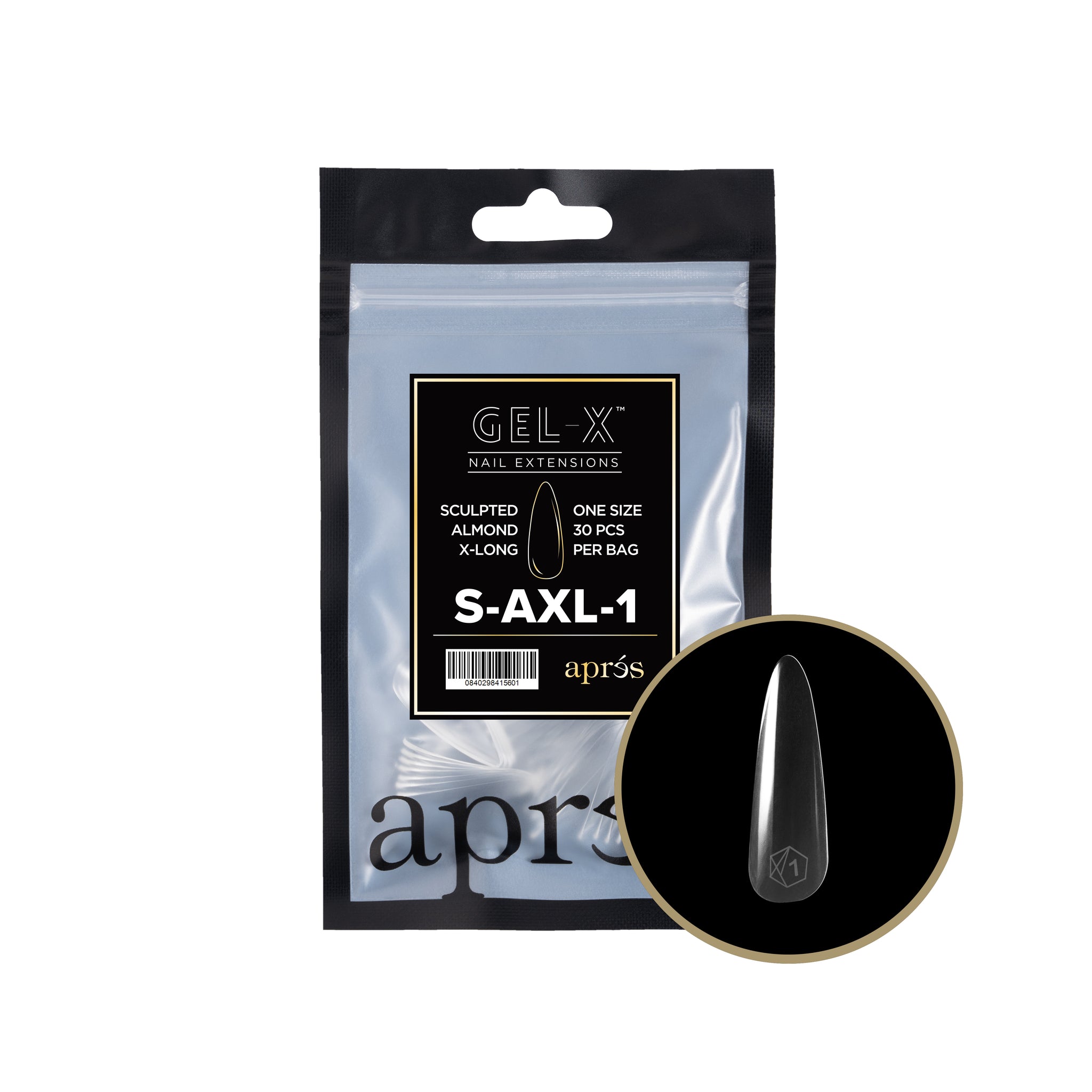 Gel-X® スカルプテッドアーモンドXL リフィルバッグ-30pcs – Aprés