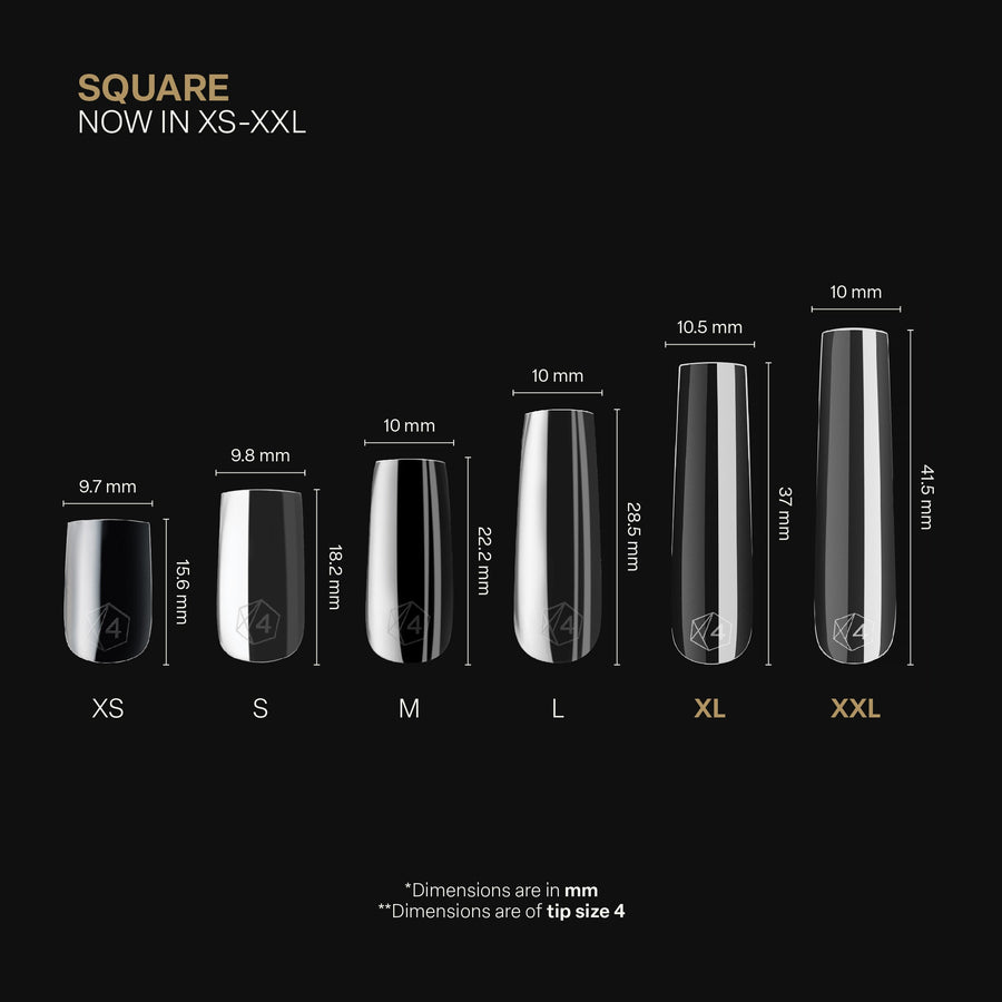 Gel-X® スカルプテッド スクエア XL (210pcs) – Aprés Nail - Japan
