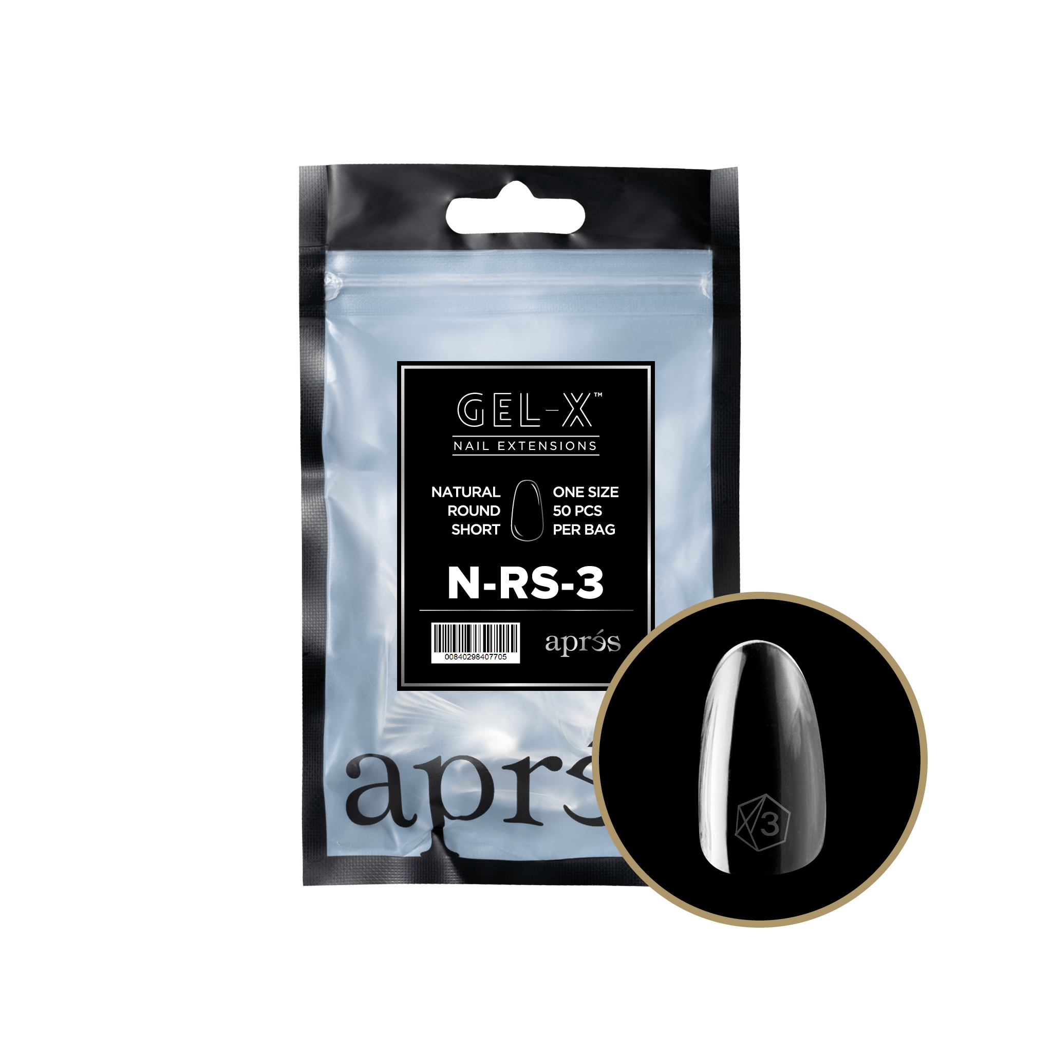 Gel-X® ナチュラルラウンドショート リフィルバッグ #00-#09 – Aprés